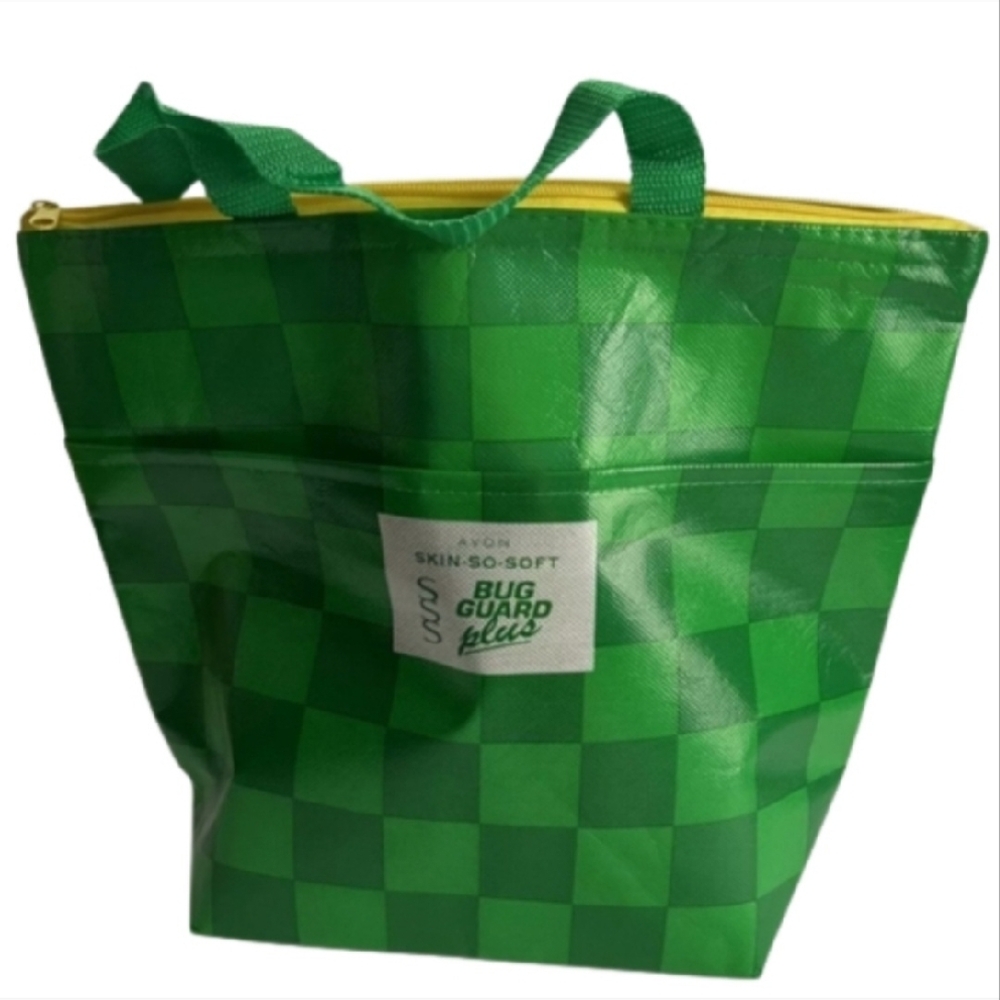 Avon Green SSS Bug Guard Cooler Tote Bag 12X15X6 Insulated